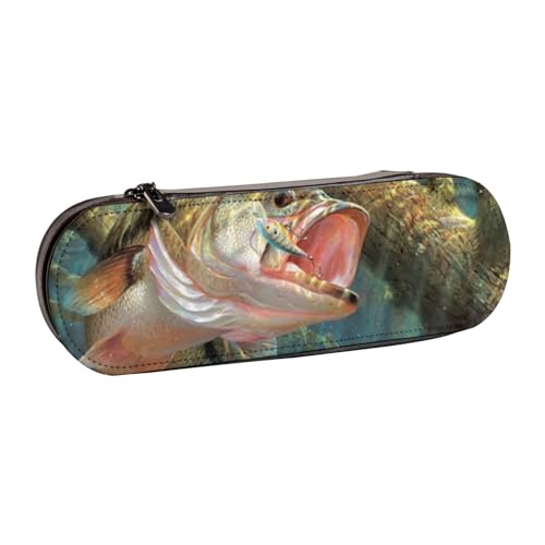 Hnnkloy Leder-Federmäppchen-Organizer für die Aufbewahrung von Schreibwaren, Angeln von Hnnkloy