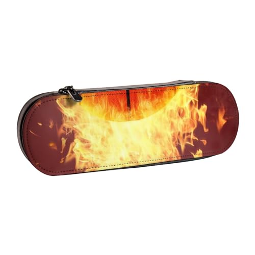 Hnnkloy Leder-Federmäppchen-Organizer für die Aufbewahrung von Schreibwaren, Basketball von Hnnkloy