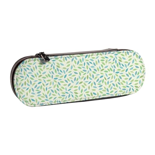 Hnnkloy Leder-Federmäppchen-Organizer für die Aufbewahrung von Schreibwaren, Frühlingsblätter von Hnnkloy