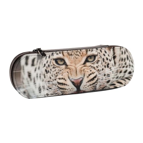 Hnnkloy Leder-Federmäppchen-Organizer für die Aufbewahrung von Schreibwaren, Gepard von Hnnkloy