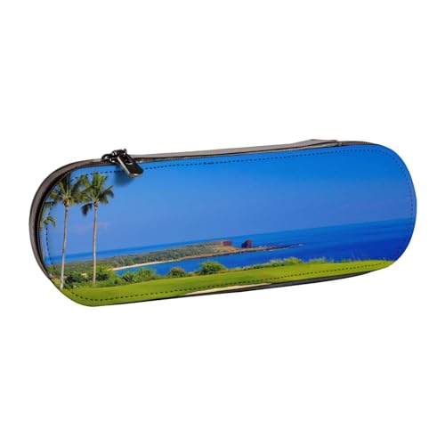 Hnnkloy Leder-Federmäppchen-Organizer für die Aufbewahrung von Schreibwaren, Golfplatz von Hnnkloy