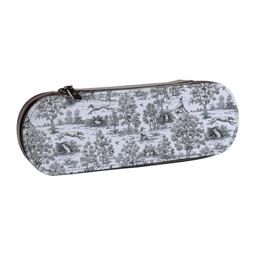 Hnnkloy Leder-Federmäppchen-Organizer für die Aufbewahrung von Schreibwaren, Greyhound von Hnnkloy