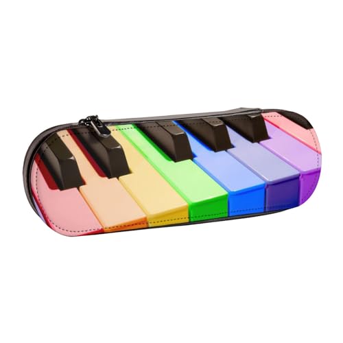 Hnnkloy Leder-Federmäppchen-Organizer für die Aufbewahrung von Schreibwaren, Klavier von Hnnkloy