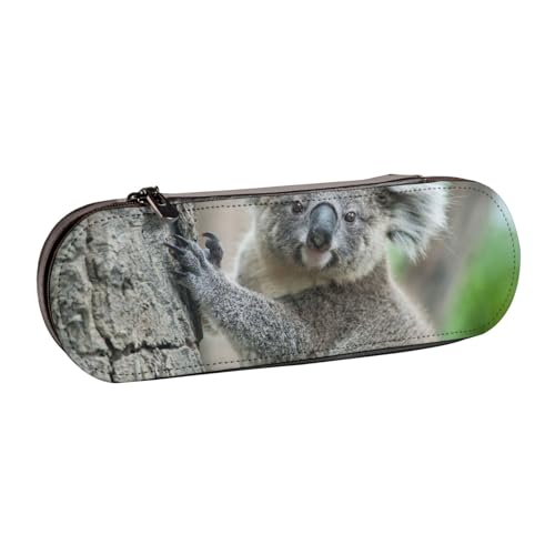 Hnnkloy Leder-Federmäppchen-Organizer für die Aufbewahrung von Schreibwaren, Koala von Hnnkloy
