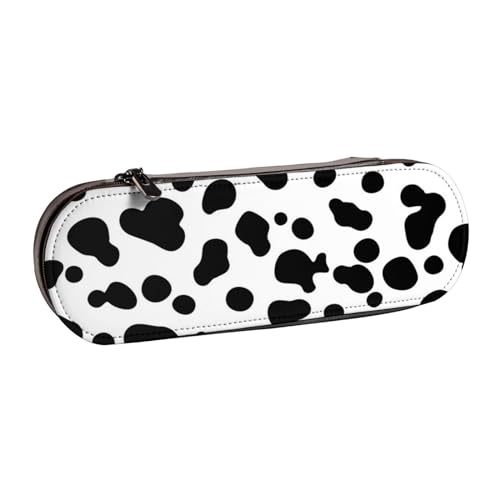 Hnnkloy Leder-Federmäppchen-Organizer für die Aufbewahrung von Schreibwaren, Kuh von Hnnkloy