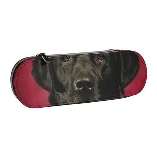 Hnnkloy Leder-Federmäppchen-Organizer für die Aufbewahrung von Schreibwaren, Labrador von Hnnkloy