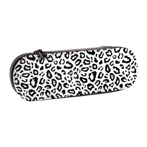 Hnnkloy Leder-Federmäppchen-Organizer für die Aufbewahrung von Schreibwaren, Leopard von Hnnkloy