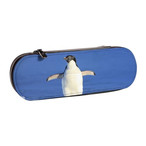 Hnnkloy Leder-Federmäppchen-Organizer für die Aufbewahrung von Schreibwaren, Pinguin von Hnnkloy