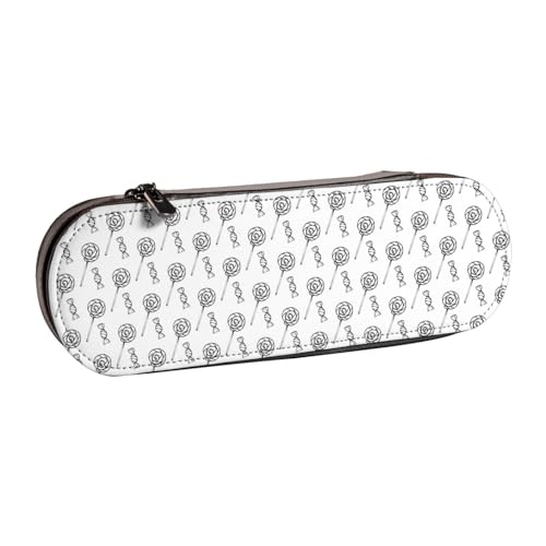 Hnnkloy Leder-Federmäppchen-Organizer für die Aufbewahrung von Schreibwaren, Salatblätter von Hnnkloy