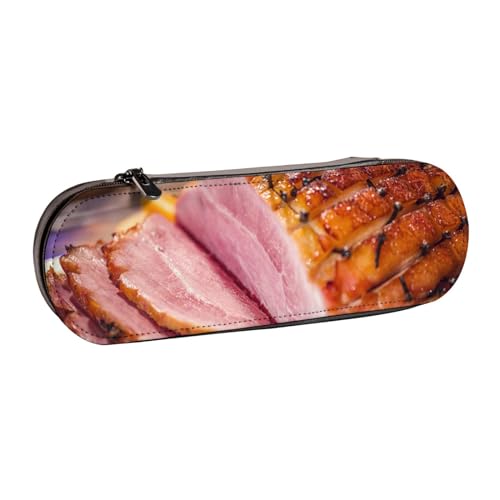 Hnnkloy Leder-Federmäppchen-Organizer für die Aufbewahrung von Schreibwaren, Schinken von Hnnkloy