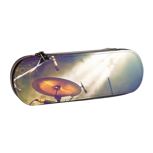 Hnnkloy Leder-Federmäppchen-Organizer für die Aufbewahrung von Schreibwaren, Schlagzeug von Hnnkloy