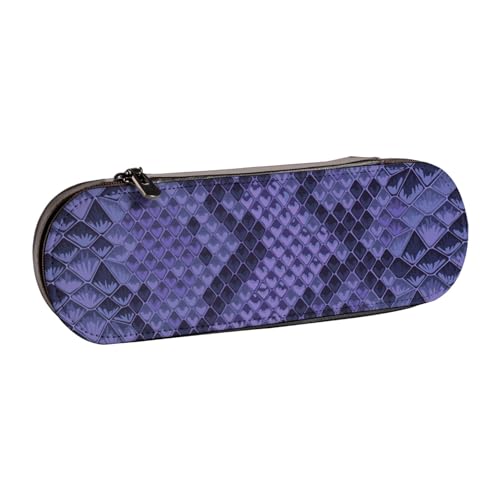 Hnnkloy Leder-Federmäppchen-Organizer für die Aufbewahrung von Schreibwaren, Schlangenmotiv von Hnnkloy