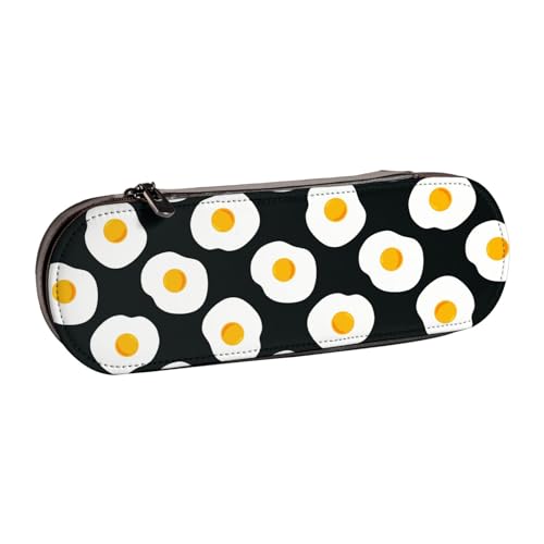 Hnnkloy Leder-Federmäppchen-Organizer für die Aufbewahrung von Schreibwaren, Spiegeleiern von Hnnkloy