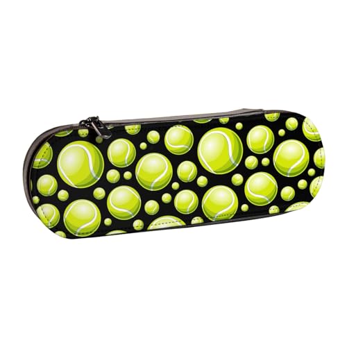 Hnnkloy Leder-Federmäppchen-Organizer für die Aufbewahrung von Schreibwaren, Tennis von Hnnkloy