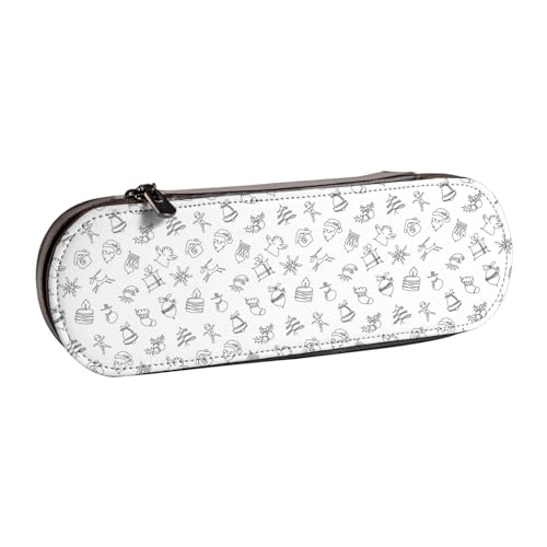 Hnnkloy Leder-Federmäppchen-Organizer für die Aufbewahrung von Schreibwaren, Weihnachten von Hnnkloy