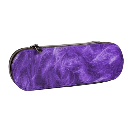 Hnnkloy Leder-Federmäppchen-Organizer für die Aufbewahrung von Schreibwaren, lila von Hnnkloy