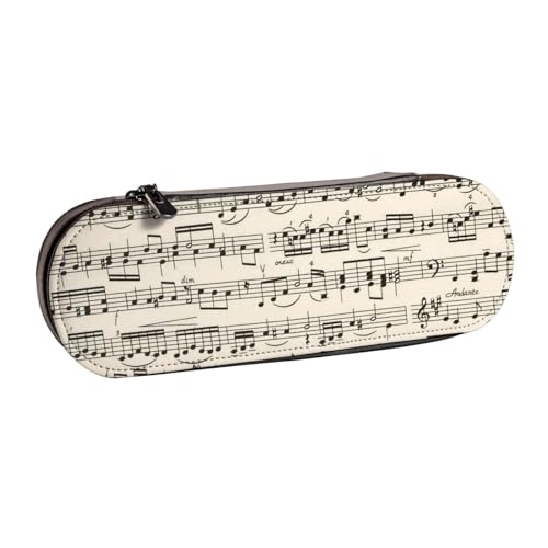 Hnnkloy Leder-Federmäppchen-Organizer für die Aufbewahrung von Schreibwaren und Noten von Hnnkloy