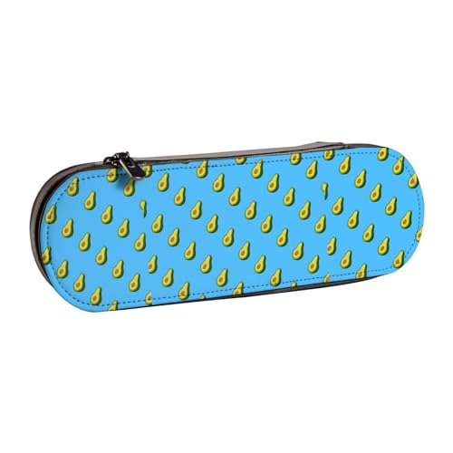 Hnnkloy Leder-Federmäppchen-Organizer zur Aufbewahrung von Schreibwaren, Avocado von Hnnkloy