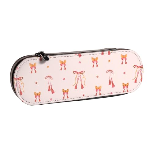 Hnnkloy Leder-Federmäppchen-Organizer zur Aufbewahrung von Schreibwaren, mit bezauberndem Winter-Design von Hnnkloy