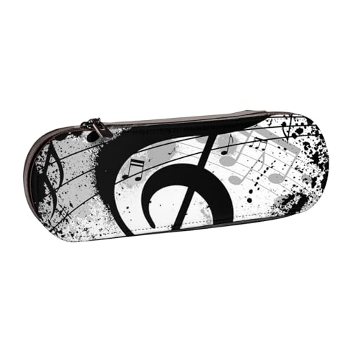 Hnnkloy Leder-Federmäppchen-Organizer zur Aufbewahrung von Schreibwaren und Musiknoten von Hnnkloy