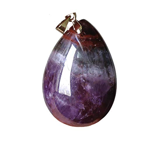 Hnnuaerop Natürlicher Auralite 23 lila roter Kanada-Wassertropfen-Anhänger für Damen und Herren, 28 x 19 x 11 mm, AAAAA Hnnuaerop Natürlicher Auralite 23 lila roter Kanada-Wassertropfen-Anhänger für Damen und Herren, 28 x 19 x 11 mm, AAAAA von Hnnuaerop