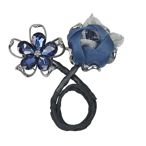 Flower Hair Clip, Blumen-Haarspange, Legierung Haarspangen, Rutschfeste Biegbar, Elegante Metall Haarnadeln Blume für Damen Dickes Haar Haarschmuck Muttertagsgeschenke (A) von HoGeGe