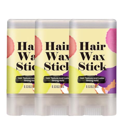 Hair Wax Stick, Haarwachs Stick Styling-Pomade langanhaltender Styling-Wachsstift zur Kontrolle Haarfinishs, Styling-Haar-Pomadestift, Styling Haar Pomade Stick,für Kantenkontrolle, Alle Haartypen (3) von HoGeGe