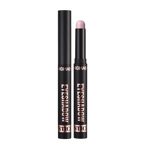 Shimmer and Matte Cream Eyeshadow Stick,Smooth Brilliant Eye Brightener Pencil,High Pigment Eye Highlighter Pen for Women,Long Lasting Waterproof Eye Shadow and Liners Makeup (#1, A) von HoGeGe