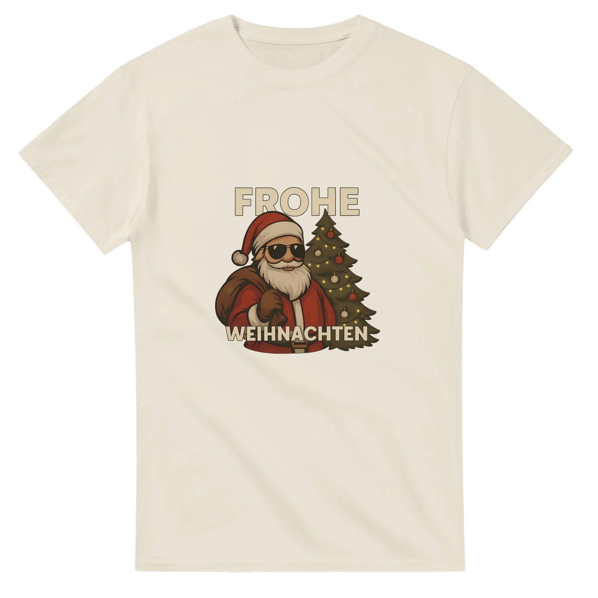 Weihnachtsmann T-Shirt - Frohe Weihnachten Mit Tannenbaum Last Minute Weihnachtsgeschenk von HoHoHomeDesign