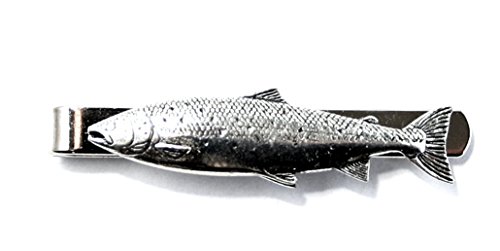 Atlantic lachs Fisch Krawatte Clip (Slide) feinem englischen Zinn, in Geschenkbox (ab) von Hoardersworld