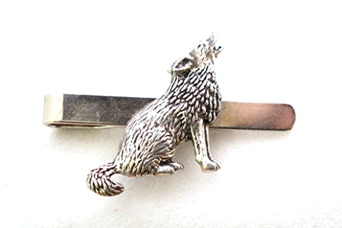 Hoardersworld Krawattenklammer Wolf, feines englischen Zinn, in Geschenkbox (AB) von Hoardersworld