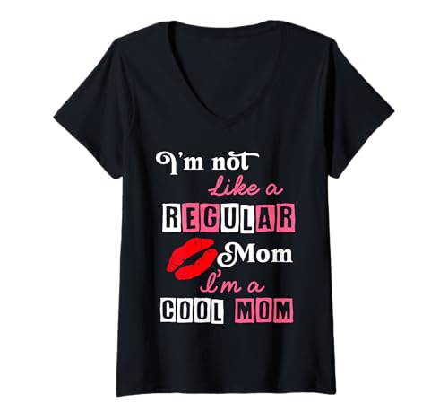 Damen Ich bin nicht wie eine normale Mutter Ich bin eine coole Mutter T-Shirt mit V-Ausschnitt Damen Ich bin nicht wie eine normale Mutter Ich bin eine coole Mutter T-Shirt mit V-Ausschnitt von Hobbies in Life