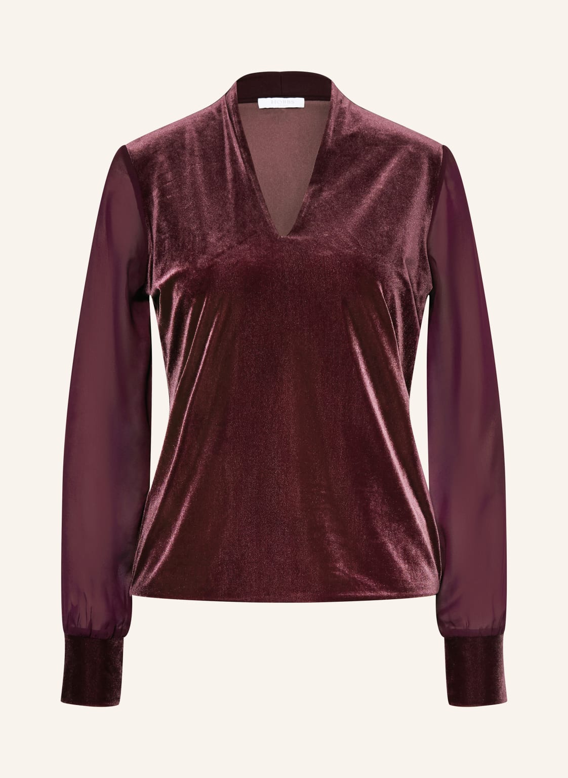 Hobbs Longsleeve Aimee Im Materialmix lila von Hobbs