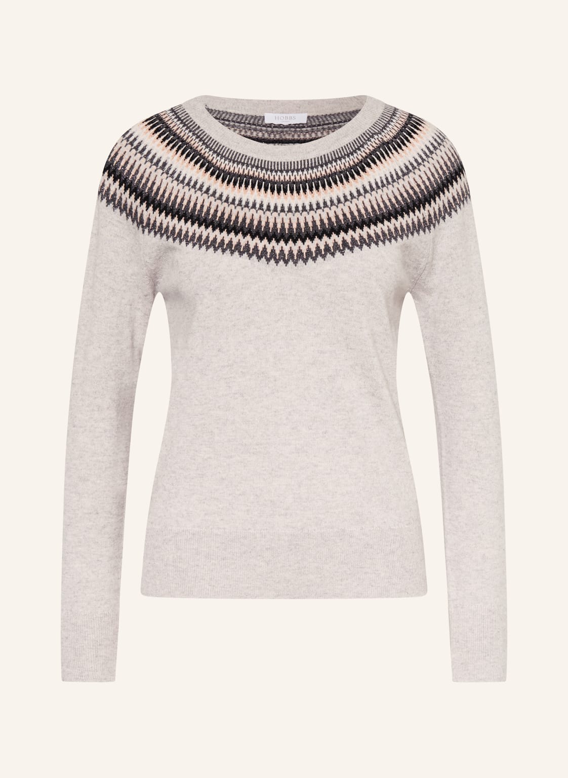 Hobbs Pullover Greta Mit Merinowolle Und Glitzergarn grau von Hobbs