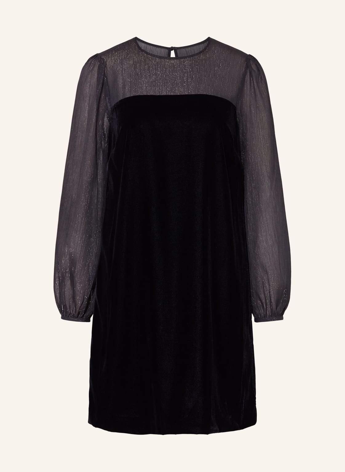 Hobbs Samtkleid Zariah Im Materialmix blau von Hobbs