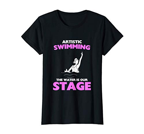 Damen Artistic Swimming Synchronschwimmerin Schwimmerin Schwimmen T-Shirt Damen Artistic Swimming Synchronschwimmerin Schwimmerin Schwimmen T-Shirt von Hobby Beruf Synchronschwimmen Wassersport Sportler