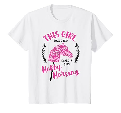 Pferdekopf mit Stock Reiten Steckenpferde Girl Hobby Horse T-Shirt Pferdekopf mit Stock Reiten Steckenpferde Girl Hobby Horse T-Shirt von Hobby Horsing Accessoires Geschenk Pferde Mädchen