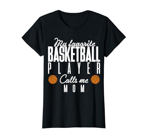 Damen Basketball Mom Mama Geschenk Basketballspieler Basketballer T-Shirt von Hobby Sportarten Ballsportarten Verein Geschenke