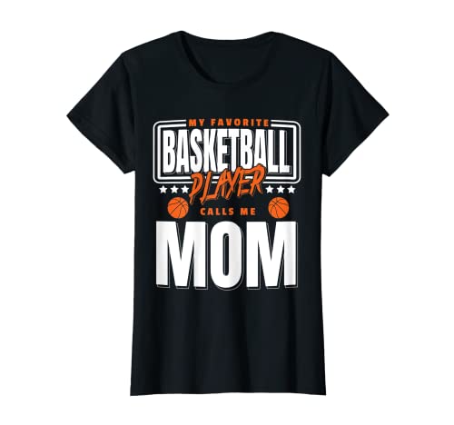 Damen Basketball Mom Mama Korbball Basketballspieler Basketballer T-Shirt von Hobby Sportarten Ballsportarten Verein Geschenke