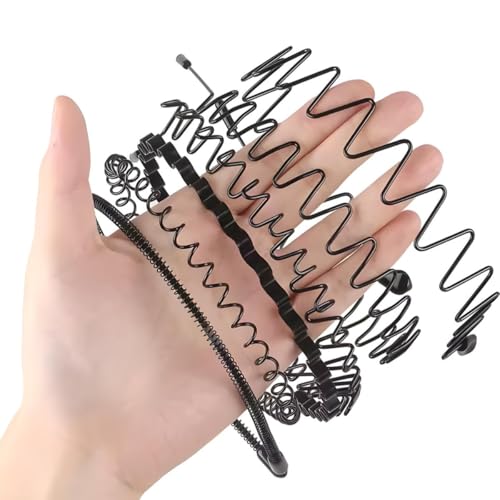 Haarband für Männer und Frauen - Diadem - Haarband Sport - Laufen - Haarbänder 6 Stück - Schwarz Haarband für Männer und Frauen - Diadem - Haarband Sport - Laufen - Haarbänder 6 Stück - Schwarz von HobbySter