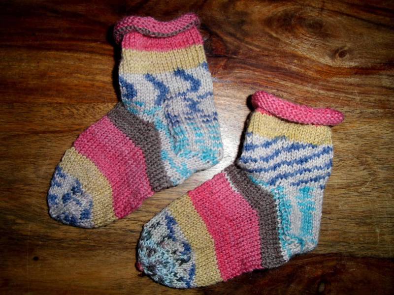 Kindersocken Gr.23/24, Handgestrickt von HobbykunstShop