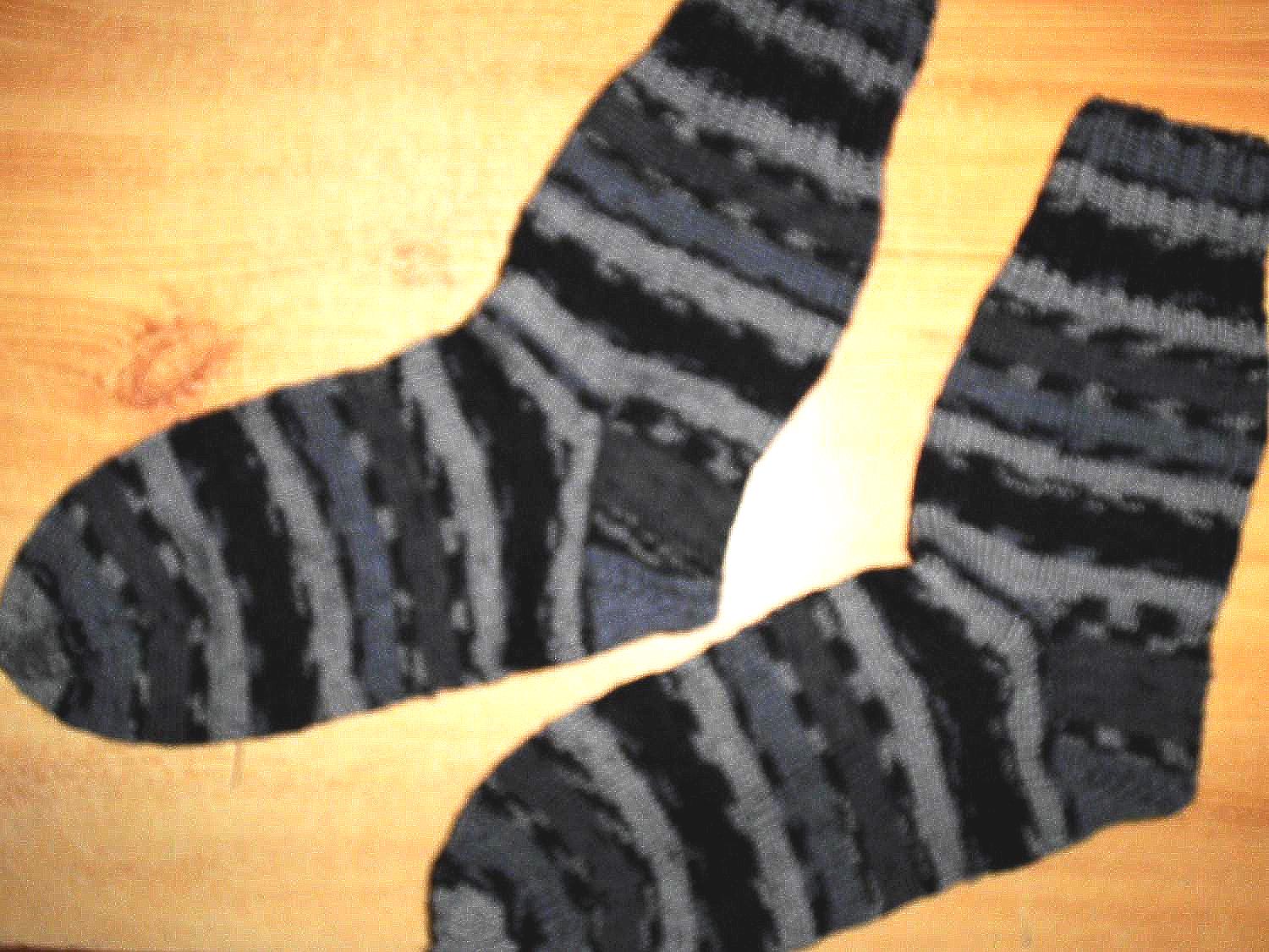 Wollsocken Gr. 41/42, Handgestrickt von HobbykunstShop