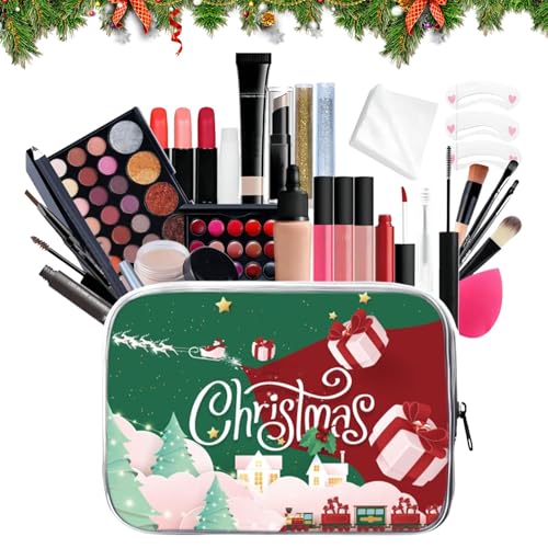 Hobngmuc Anfänger Makeup Set,Damen Make Up Set - 27 Teile Langanhaltende Wasserdichte Kosmetik Artikel Für Reise Date Party Festtage Zuhause | Für Reise Dating Festparty Zuhause von Hobngmuc
