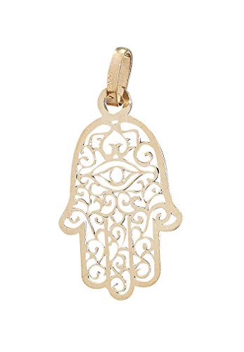 Hobra-Gold Hand der Fatima Anhänger Gold 585 Hamsa wahlw. in 2 Größen Kettenanhänger Gelbgold 14 Kt. von Hobra-Gold