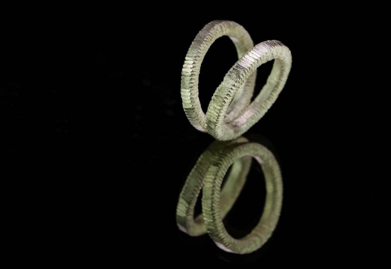 Doppel Ring 925Er Silber Gr. 54 von HochglanzundMatt