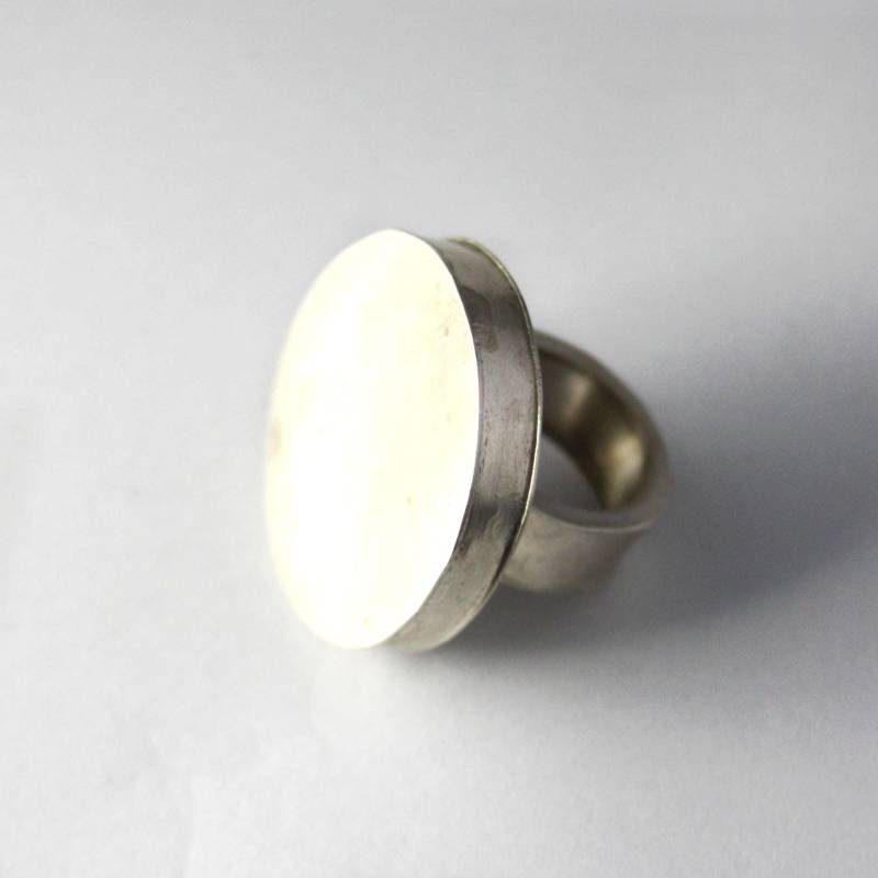 Ring 925-sterlingsilber Hohl Montiert Gr.55 von HochglanzundMatt