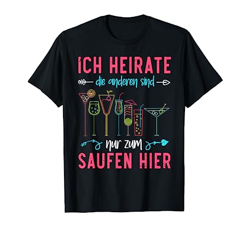 Hochzeit Braut Frauen JGA Geschenke JGA T-Shirt Schwarz Klein Klassisch geschnitten Kurzarm Rundhals-Ausschnitt Sommer Party Classic Fit Damen Hochzeit Braut Frauen JGA Geschenke JGA T-Shirt Schwarz Klein Klassisch geschnitten Kurzarm Rundhals-Ausschnitt Sommer Party Classic Fit Damen von Hochzeit Braut Frauen JGA Geschenke