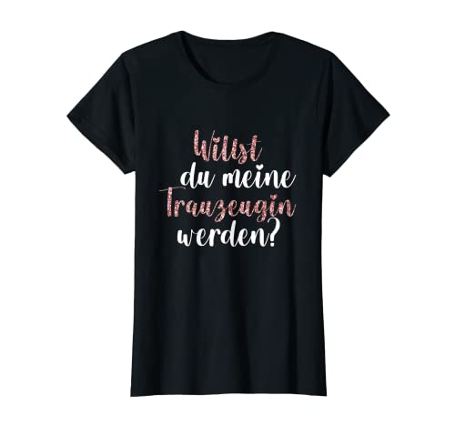 Damen Trauzeugin Frage Freundin Hochzeit Glitzer T-Shirt Damen Trauzeugin Frage Freundin Hochzeit Glitzer T-Shirt von Hochzeit & Junggesellinnenabschied Geschenke