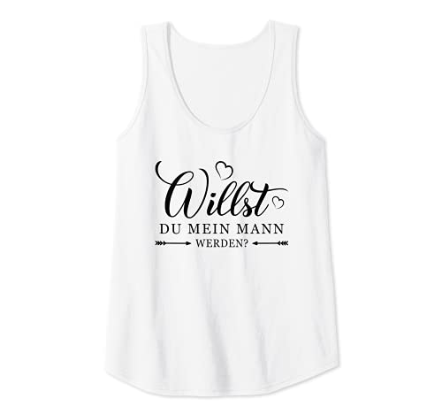 Damen Willst Du mein Mann werden Heiratsantrag Hochzeitsantrag Tank Top Damen Willst Du mein Mann werden Heiratsantrag Hochzeitsantrag Tank Top von Hochzeitsantrag Ideen Willst Du mein Mann werden