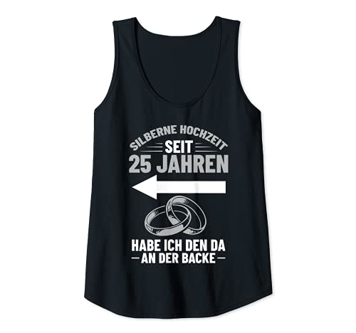 Damen Hochzeitstag Jubiläum Silberhochzeit Deko Ehefrau Tank Top Damen Hochzeitstag Jubiläum Silberhochzeit Deko Ehefrau Tank Top von Hochzeitstag 25 Jahre Ehegatte An Backe Ehefrau